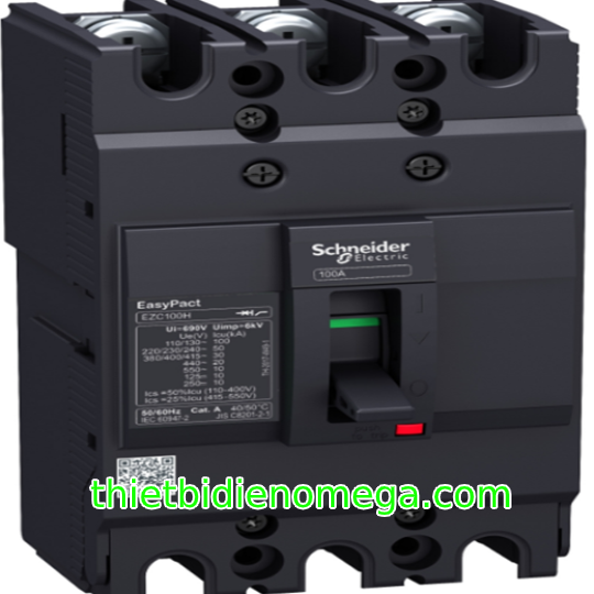 CẦU DAO/ APTOMAT TỰ ĐỘNG DẠNG KHỐI EZC100B3015 3P 15A 7.5KA 380/415V Schneider